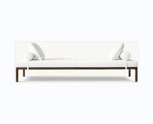 Sell Like Hot Cakes Simple Modern Style Furniture Luxury Solid Wood Outdoor Daybed