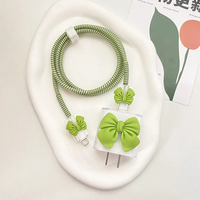 Casing Kabel Data Charger Bentuk Hati Lucu Anime Kawaii untuk Ponsel 18w 20w, Hadiah untuk Perempuan