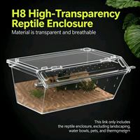 Livraison Gratuite - Boîte d'élevage pour Reptiles, Araignées, Gekko, Lézards, Grenouilles cornées, Insectes - Terrarium - Boîte pour Serpents - Plastique Léger et Réutilisable