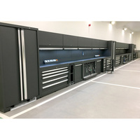 Gabinete de Herramientas Modular de Acero Resistente, Combinado, Ajustable, con Cerradura, para Garaje, Banco de Trabajo, Cajones de Almacenamiento