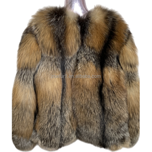 Servizio OEM ODM Accettato, Giacca in Vera Pelliccia di Volpe Naturale di Alta Qualità per Donna - Product Image 5