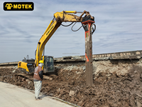 Têtes de mélange à haute vitesse Motek à mélange uniforme avec moteur et roulement pour excavatrices de 30 à 36 tonnes, garantie 1 an