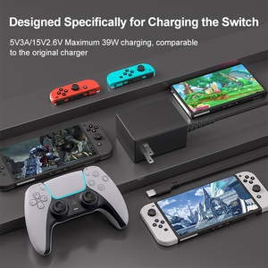 <span class=keywords><strong>Chargeur</strong></span> Nintendo Switch 39W de haute qualité, adaptateur secteur 15V2.6A, charge rapide intelligente pour Switch OLED Lite - Product Image 6
