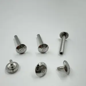 Stainless Custom Silver Steel Flat Round Head Iron Solid Rivet