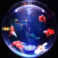 Lampe de nuit submersible RVB 10 LED à piles pour jardin piscine fête de mariage télécommande Vase bol éclairage