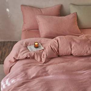 थोक सुपर नरम 100% कपास मस्लिन 2 परतों में फिट शीट डुवेट कवर मस्लिन गेज बिस्तर - Product Image 4