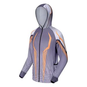 Hoodie à manches longues personnalisable anti-UV à séchage rapide, protection solaire pour la pêche, unisexe, pour la pêche en bord de rivière, les sports de plein air - Product Image 2