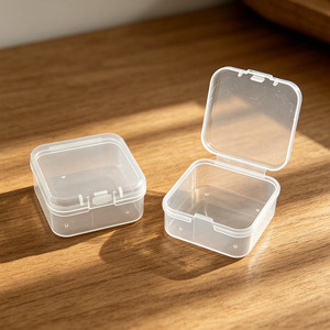 Rectangular Transparent Storage Box Plastic Covered Jewelry Organizer Desktop Storage 6.5 Type C1CQQ - Product Image 3