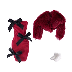 Nouveauté : Ensemble de vêtements faits main pour poupée de <span class=keywords><strong>30</strong></span> <span class=keywords><strong>cm</strong></span> (11-12 pouces) à l'échelle 1/6 : robe, jupe et manteau. - Product Image 4