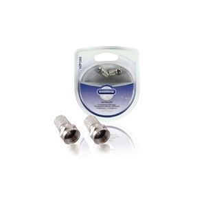 Connecteur F Banbridge mâle-mâle, lot de 2, adaptateur coaxial satellite - Product Image 1