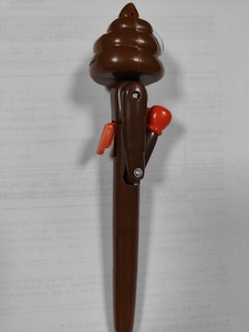 <span class=keywords><strong>Caca</strong></span> tête FART son mignon dessin animé stylo à bille créatif combat conception interactive anti-Stress fait cadeau en plastique Durable - Product Image 3