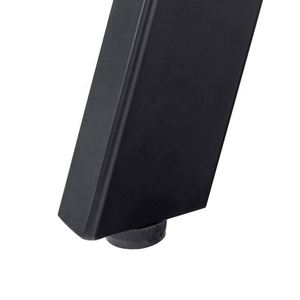 Pieds de table à manger amovibles en acier forgé et fonte noir mat, style moderne, pour chambre, appartement, maison, bureau, hôpital, salon - Product Image 6