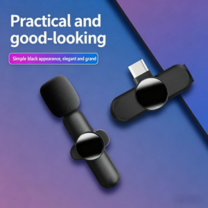 Explosive cross-border wireless lavalier <b>microphone</b>, one to two, live broadcast, outdoor high-definition recording <b>microphone</b>, - Product Image 4