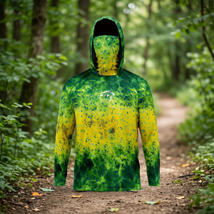 เสื้อเจอร์ซีย์ตกปลาแขนยาวพิมพ์ลายตามสั่งสำหรับผู้ชาย แห้งเร็ว กันลม ระบายอากาศได้ดี เสื้อผ้าสำหรับกิจกรรมกลางแจ้ง พร้อมคุณสมบัติกันน้ำ UPF50+ - Product Image 3