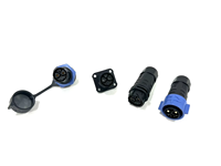 Adaptateur de lampe extérieure étanche IP68 avec verrouillage automatique M16 M20 M25, contact en cuivre droit 2 broches 3 broches pour connexions de câbles d'alimentation