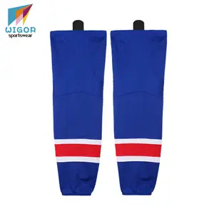 Mesh Stoff Voller Sublimiert Druck Nach Größe Hockey Socken mit Elastische Band