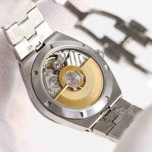 Reloj de Metal Plateado de Estilo de Marca de Lujo para Hombre, Esfera Azul, Cuerpo con Diamantes, Segundero Pequeño, Resistente al Agua, Luminoso, Selección Élite - Product Image 4
