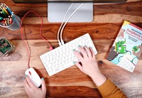 Raspberry Pi 400 teclado ordenador Personal de quad-core procesador de 64 bits 4GB RAM completa PC con reproducción de vídeo 4K