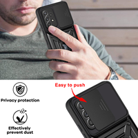 Étui à glissière pour objectif de caméra pour Xiaomi Redmi Note 11 10 9 8 11S Pro Max 9A 9C 9T Mi 12 12X F3 pare-chocs de qualité militaire couverture de bague d'armure