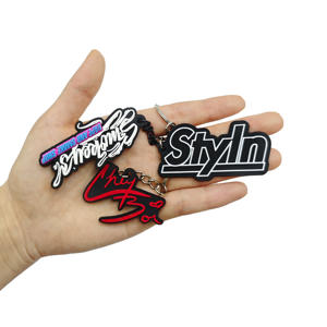 Fabricant en gros de porte-clés souvenirs en PVC entièrement personnalisés en silicone souple 2D - Product Image 5