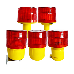 Luce di Segnalazione Solare Modello 01 per Gru a Torre, Barriera Stradale, Luce Lampeggiante di Sicurezza Notturna per Cantieri - Product Image 4