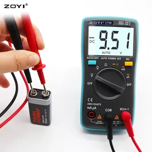 Multimètre numérique ZOYI, tension DC/AC, courant, capacité, Hz, diode, ohmmètre, gamme automatique, True RMS, rétroéclairé, ZT98 ZT100 ZT101 ZT102 - Product Image 4