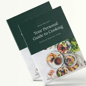 공장 빠른 배달 인쇄 풀 컬러 요리 음식 책 요리 책, 하드 커버 건강한 요리사 책 출판