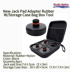 HAOFA Adaptateurs de cric de voiture robustes 4 pièces, kit d'outils de cric en caoutchouc pour <span class=keywords><strong>Tesla</strong></span> <span class=keywords><strong>Model</strong></span> 3 <span class=keywords><strong>S</strong></span> X Y Points de levage, levage de châssis <span class=keywords><strong>s</strong></span>écurisé - Product Image 2