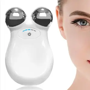 Home Use Anti Wrinkle V Face Mini EMS Facial Toning Device Skin Tightening Face Roller Neck Lifting Face Massager