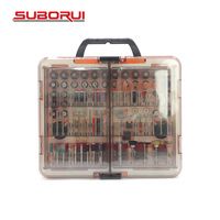 Kit d'accessoires pour outil rotatif à grande vitesse SUBORUI 418 pièces, jeu de mini-forets pour le ponçage, le perçage, le polissage, la sculpture
