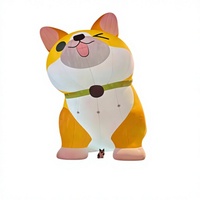 Mascotte gonflable personnalisée en forme d'ours rose, costume publicitaire ambulant idéal pour les inaugurations de magasins, les défilés et la promotion de marque