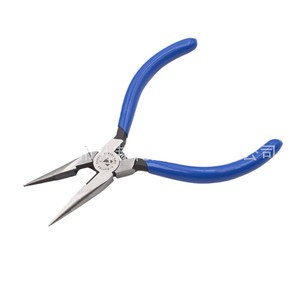Alicates de punta fina Kmart de 5 pulgadas, acero con alto contenido de carbono, mandíbula dentada, punta puntiaguda para electrónica y trabajos de precisión - Product Image 1