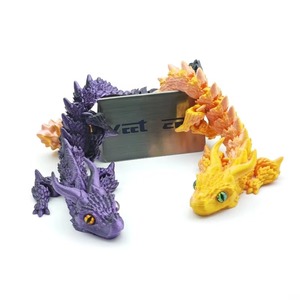 Hot Selling 3d Printed Dragon Colorful 3d Printing Toy Gemstone Figure Ornaments <b>PLA</b> Fidget Toys for Home Office Decor - Product Image 1