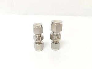 316L OD3/8 "sambungan lurus pipa industri fitting kompresi baja tahan karat - Product Image 5