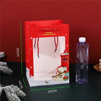 Sacs en papier personnalisés, impression couleur, pour les fêtes de Noël, sacs cadeaux, papier couché, en stock, prêts à être expédiés