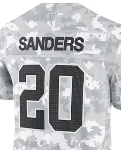 2025 Salute-to-Service Neues Camo-Trikot für American Football Detroit 97 Hutchinson 14 St. Brown 20 Sanders 26 Gibbs 16 Goff - Product Image 4