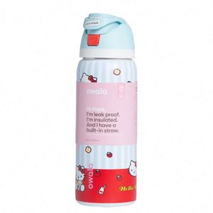 Vaso Térmico Owala Personalizado de Fábrica, Botella de Agua Térmica de Acero Inoxidable con Asa para Exteriores, Venta al por Mayor Glowing Ghost - Product Image 5