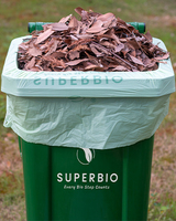 Grand sac poubelle robuste de 55 gallons pour les déchets de jardin