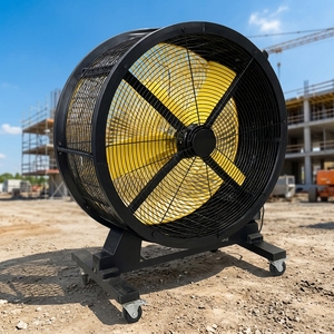 MX-S100 30 pouces PP plastique diamètre 100cm tenture murale vents forts soufflent 25000m3/h ventilateur mobile industriel - Product Image 1