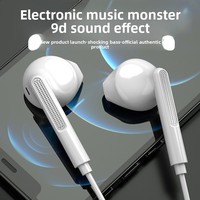 Casque filaire intra-auriculaire 35 mm pour gaming et karaoké avec construction métallique, cordon de 120 mm, basses puissantes et suppression du bruit pour PC