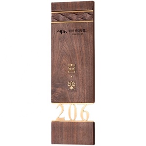 2024 nouveau Dsymbol plaque de porte d'hôtel de haute qualité mdn plaque de porte en bois de lettre en acier inoxydable pour hôtel utilisant le signe de répertoire d'hôtel - Product Image 6