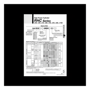 Cilindro de alta potencia de SMC Pneumatics, piezas neumáticas de RHCB32-490 - Product Image 1