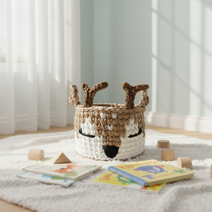 Cesta de Almacenamiento Multifuncional Personalizada con Diseño de <span class=keywords><strong>Conejo</strong></span> y Abeja para Habitaciones Infantiles, Ganchos de <span class=keywords><strong>Crochet</strong></span>, Floreros, Contenedores de Almacenamiento - Product Image 3