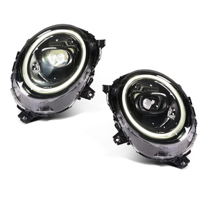 Phare avant noir archaïque pour MINI Cooper Cooper S F55 F56 F57 JCW F54 2014-2017 pour phares halogènes d'origine - Product Image 2