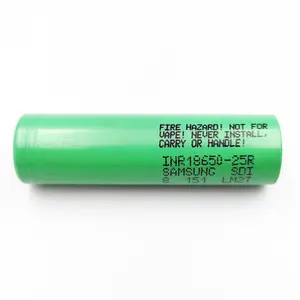 Grade A Sdi 18650 Battery 25r 3.6V 2500mAh Rechargeable Lithium Ion Battery For Power Tools Batterypack