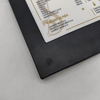 Zhongda diskon besar buku Menu isi ulang menyala Led Menu 2 Panel 3 tampilan cahaya kulit Menu menyala Led