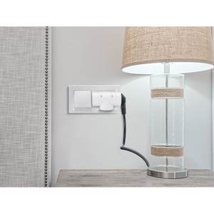 Adaptateur en laiton avec 3 prises Schuko 16A 2P+T Triple Splitter pour les normes allemandes et françaises Prise murale électrique - Product Image 3