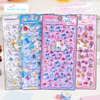 No.89 Shinkle BKE 09-12 Series Autocollants en relief 3D en cristal de dessin animé mignon, en stock, expédition rapide