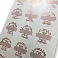 Autocollants de sécurité personnalisés VOID, étiquettes inviolables, scellés de garantie autocollants pour appareils de calibration, vente en gros usine