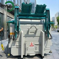 Station de compactage de déchets municipaux RNKJ avec dispositif de levage de bacs intégré 20MPa, compacteur de déchets de surface fiable